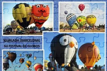 IGUALADA (BARCELONA)  SU FESTIVAL DE GLOBOS jigsaw puzzle