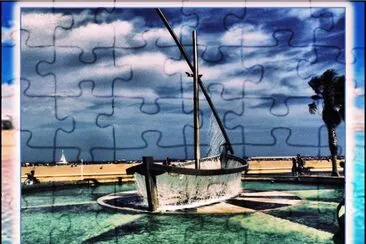 MALVARROSA (VALENCIA) â€“ FUENTE EN UNA DE SUS PLAYAS jigsaw puzzle