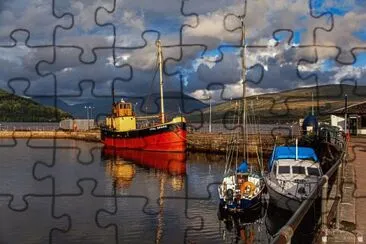 Boats Scotland - Vital Spark Inverary jigsaw puzzle