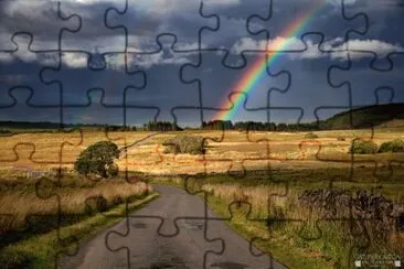 Rainbow road Scotland jigsaw puzzle
