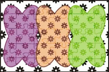 èŠ±ç´‹å¡«è‰²å°è©±æ–¹å¡Š jigsaw puzzle