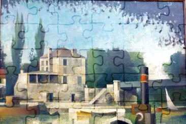 פאזל של HodÃ© la Seine Ã  Bougival
