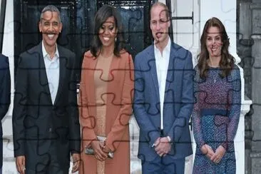 Barack, Michelle, William y Kate jigsaw puzzle