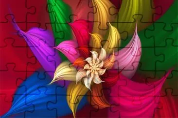 å½©è‰²èŠ± jigsaw puzzle