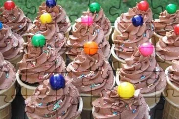 choclate butter ice cream cone