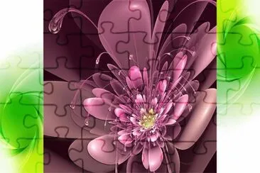 פאזל של æŠ½è±¡èŠ±