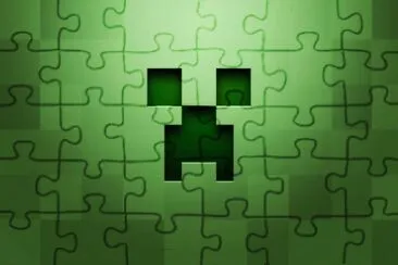 minecraf el moustro jigsaw puzzle