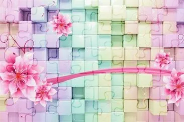 å¤¢å¹»èŠ±èƒŒæ™¯ jigsaw puzzle