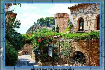 TOSSA DE MAR (GIRONA) â€“ VILLA VELLA jigsaw puzzle