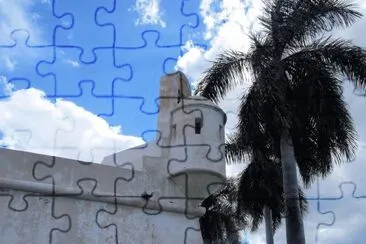 Torreta en la muralla de Ciudad Campeche. jigsaw puzzle
