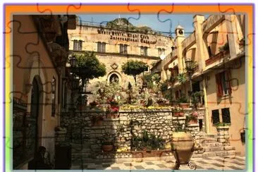 TAORMINA â€“ SICILIA (ITALIA) â€“ UNO DE SUS LINDOS RINCONES jigsaw puzzle