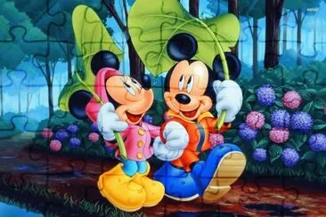 פאזל של Mickey y Minnie