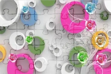 èŠ±åº•çŸ¢é‡åœ– jigsaw puzzle