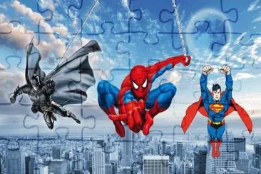 פאזל של superheroes