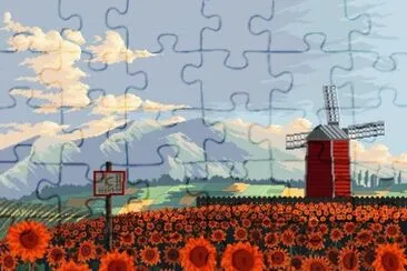 Field Of Sunflowers jigsaw puzzle