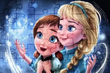 Frozen jigsaw puzzle