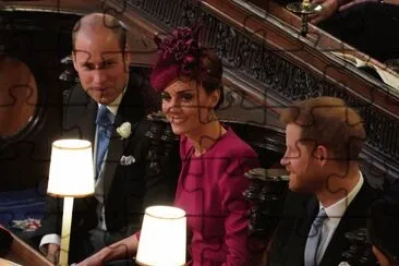 פאזל של William, Kate y Harry