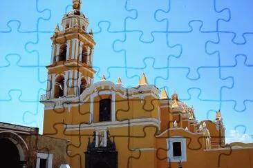 Templo en Cholula, Puebla.