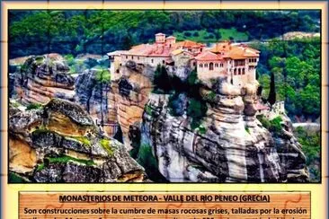 MONASTERIOS DE METEORA - VALLE DEL RIO PENEO (GRECIA) jigsaw puzzle