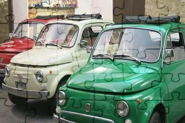 FIAT 500 tricolore jigsaw puzzle