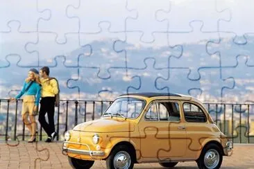 FIAT 500 gialla jigsaw puzzle