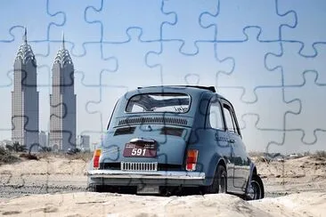 FIAT 500 araba jigsaw puzzle