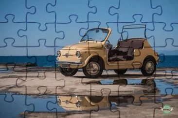 FIAT 500 spiaggina jigsaw puzzle