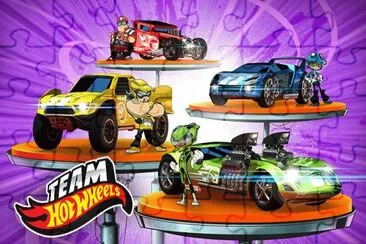 team hot wheels jigsaw puzzle
