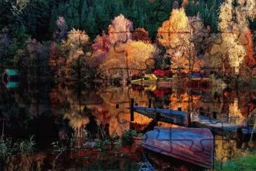 Lago invernal jigsaw puzzle
