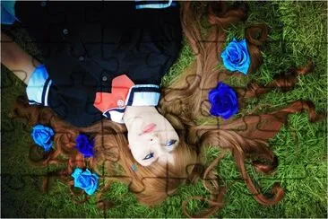 on the grass jigsaw puzzle