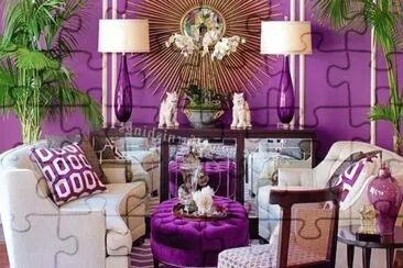 Classy Plum Living Room