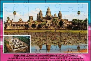 ANGKOR WAT (CAMBOYA) â€“ COMPLEJO RELIGIOSO DE LOS TEMPLOS jigsaw puzzle