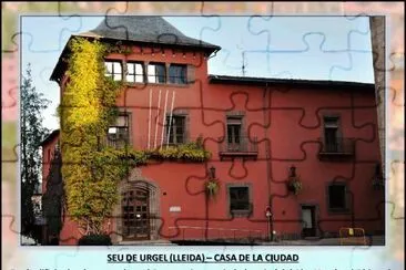 SEU DE URGEL (LLEIDA) â€“ CASA DE LA CIUDAD jigsaw puzzle