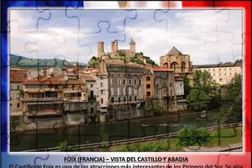 FOIX (FRANCIA) â€“ VISTA DEL CASTILLO Y ABADIA