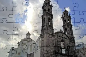 Templo en la Ciudad de Puebla, MÃ©xico. jigsaw puzzle