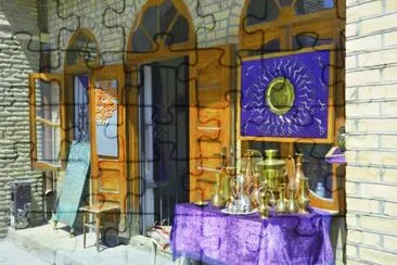 Bazaar of the Carpet Weavers jigsaw puzzle