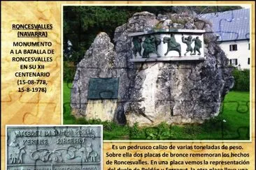 RONCESVALLES (NAVARRA)  MONUMENTO A LA BATALLA
