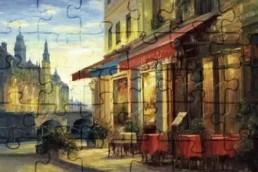CafÃ© jigsaw puzzle
