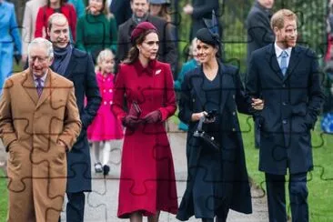 William, Kate, Meghan y Harry jigsaw puzzle