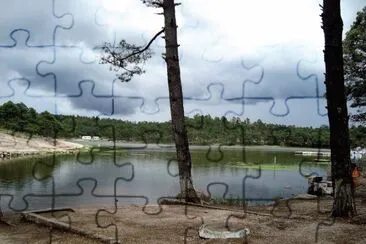 Lago de Arareco en la Sierra Tarahumara, MÃ©xico.