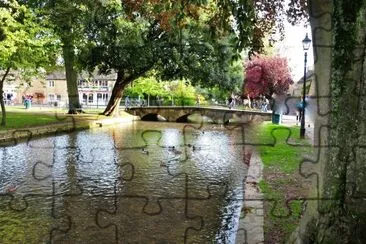 Angleterre Coastwalds riviÃ¨re au village
