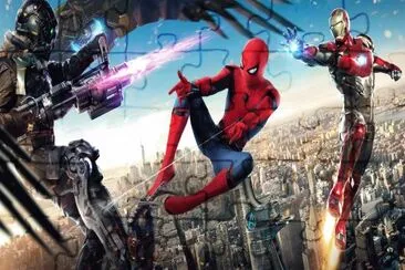 Spiderman-iron man jigsaw puzzle