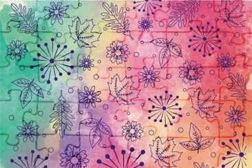 çŸ¢é‡èŠ±ç´‹åº• jigsaw puzzle