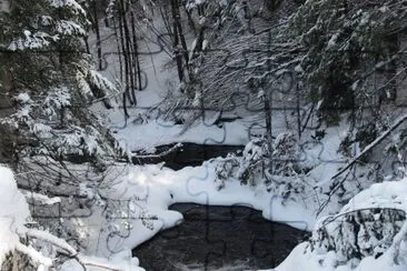 Biking along winter trails..come 'on along! jigsaw puzzle