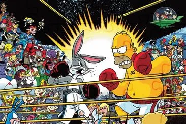 פאזל של Bugs VS Homero