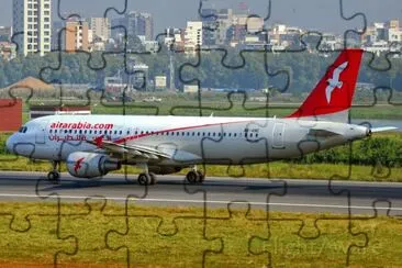Air Arabia A320 Emiratos Arabes Unidos jigsaw puzzle