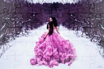 pink jigsaw puzzle
