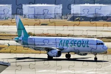 Air Seoul Airbus A321 Corea del Sur jigsaw puzzle