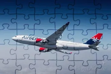 Air Serbia Airbus A330 200 Serbia jigsaw puzzle
