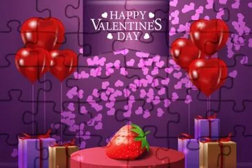 Purple Valentine 's Greeting jigsaw puzzle